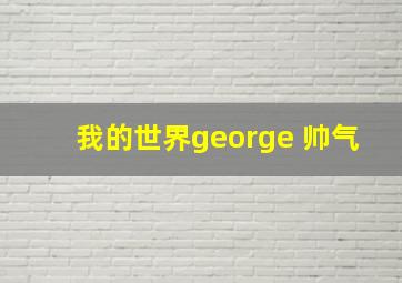 我的世界george 帅气